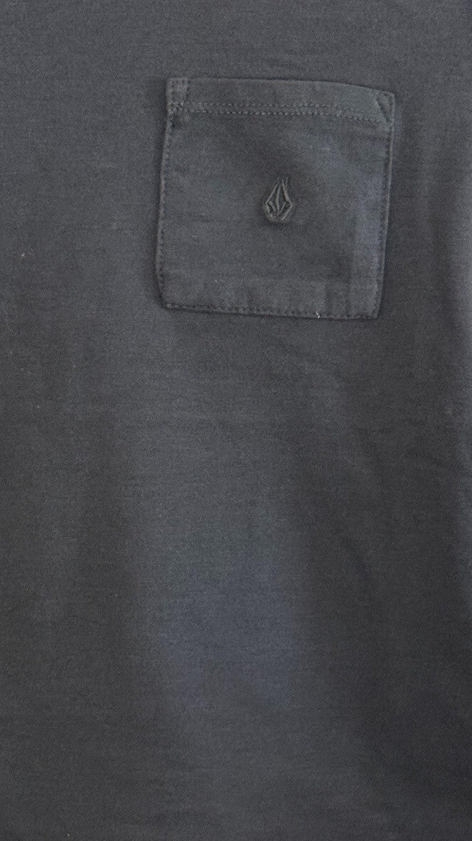 Boy swim short two piece set by Volcom for little kid in Navy Blue with logo. - SkyWaves