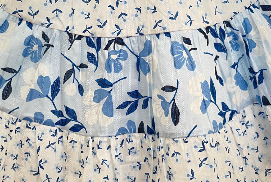 Catherine Malandrino Girls Ruffle Strap Tier Dress - SkyWaves