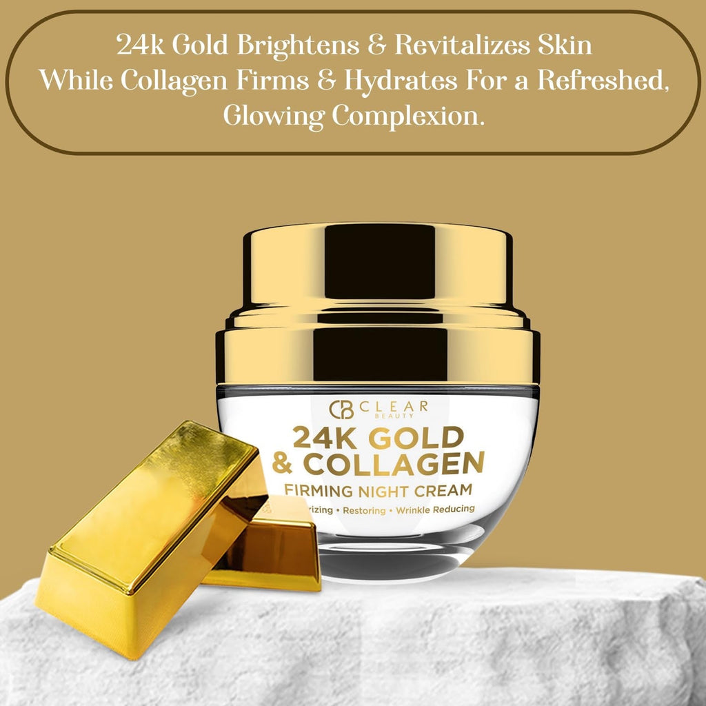 Clear Beauty - 24k Gold & Collagen Firming Day Cream - SkyWaves