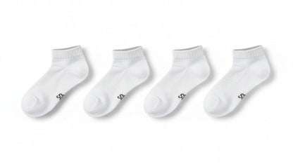 Cotton Ankle Socks - White - Coolmax Technology - SkyWaves
