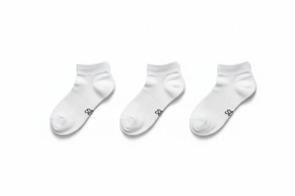 Cotton Ankle Socks - White - Coolmax Technology - SkyWaves