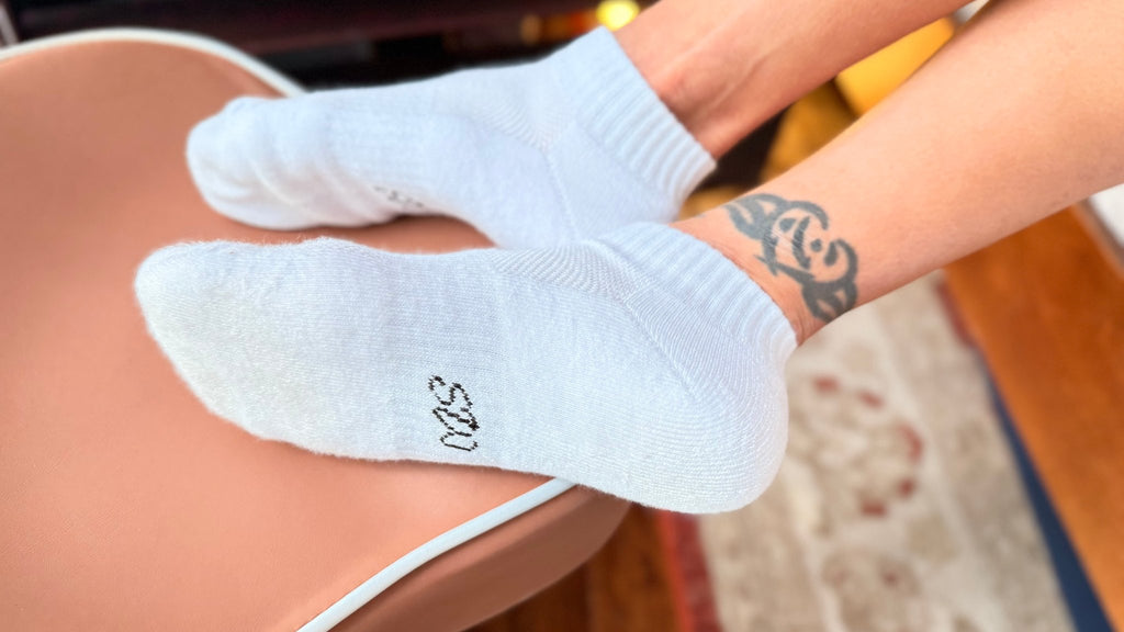 Cotton Ankle Socks - White SkyWaves© - SkyWaves