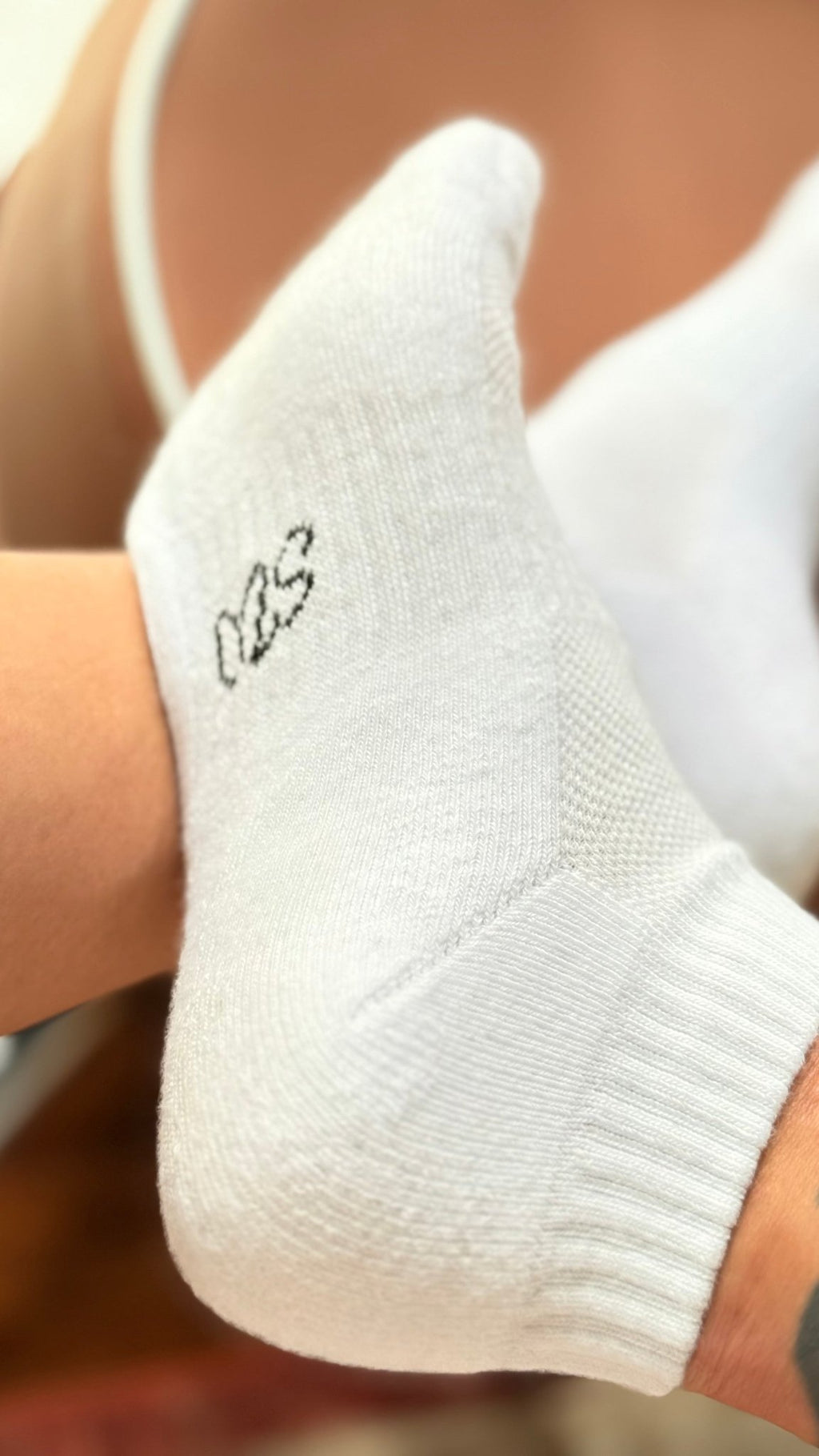 Cotton Ankle Socks - White SkyWaves© - SkyWaves