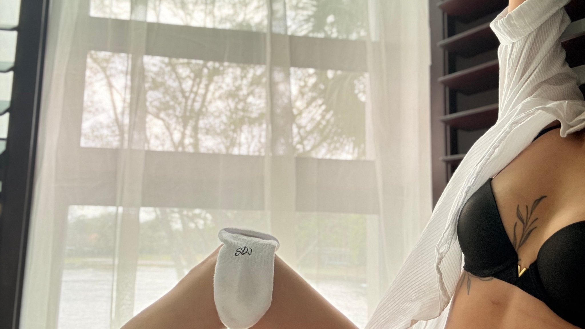 Cotton Crew Socks 3 - Pack - White SkyWaves© - SkyWaves