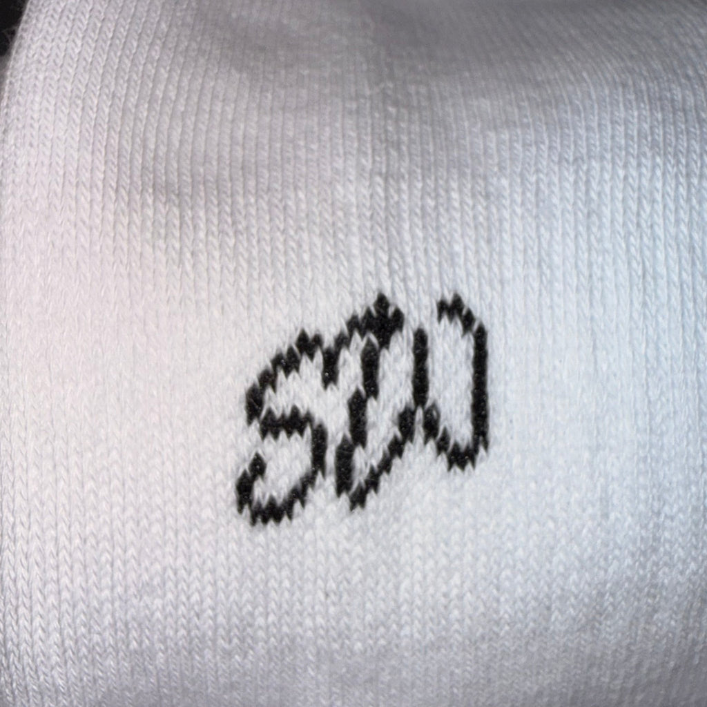 Cotton Crew Socks - White - Coolmax Technology - SkyWaves