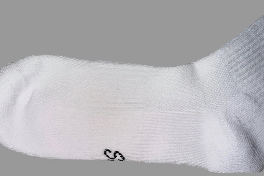 Cotton Crew Socks - White - Coolmax Technology - SkyWaves