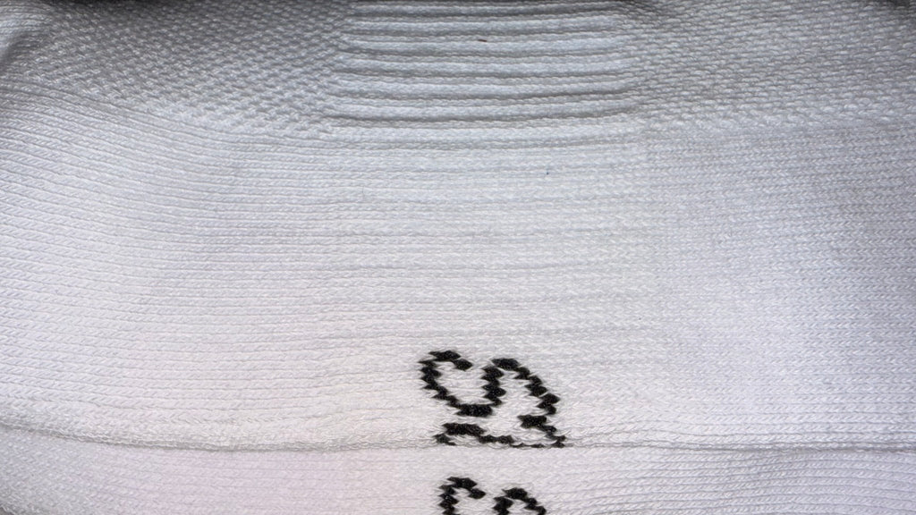 Cotton Crew Socks - White - Coolmax Technology - SkyWaves