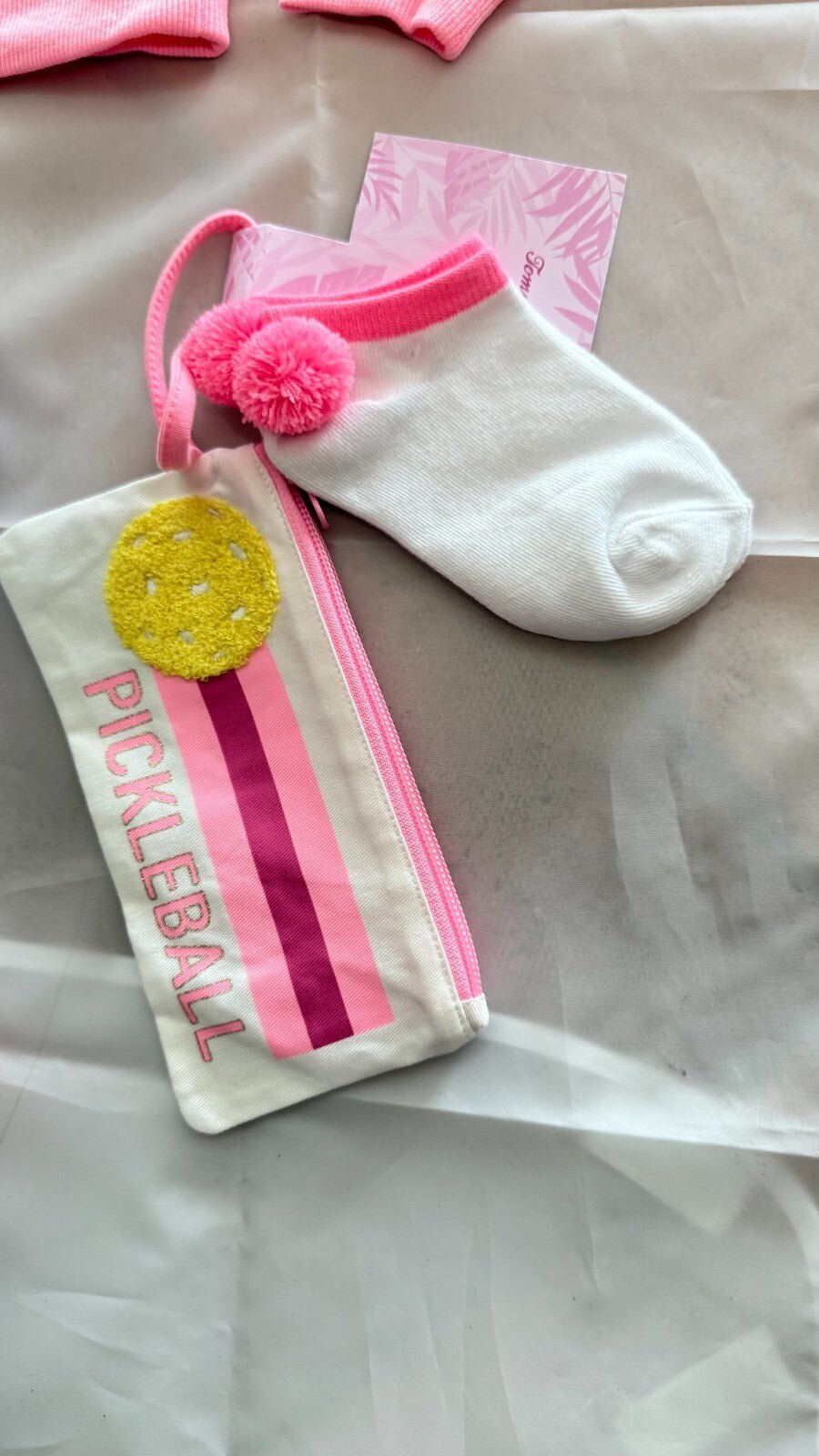 Girls Activewear outfit size 4 - 5/6 Pickleball Club Cotton Candy Pink Set - SkyWaves