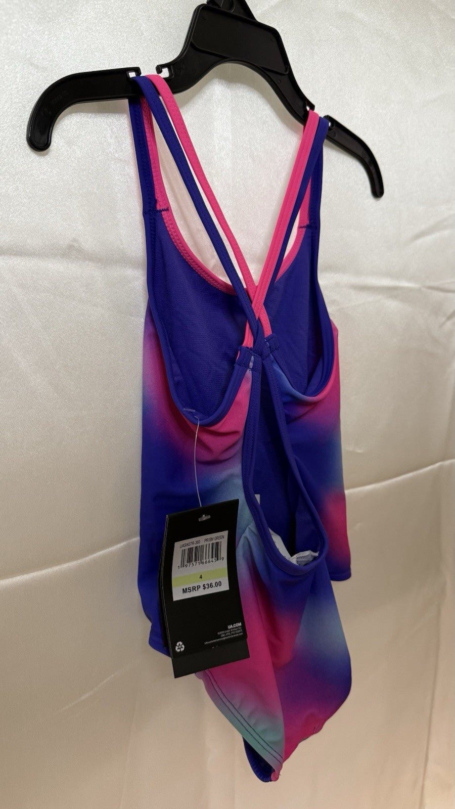 Girls Swimsuit, small, size 4, one piece, New, Polka Party by Under Armour - SkyWaves