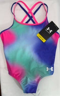 Girls Swimsuit, small, size 4, one piece, New, Polka Party by Under Armour - SkyWaves