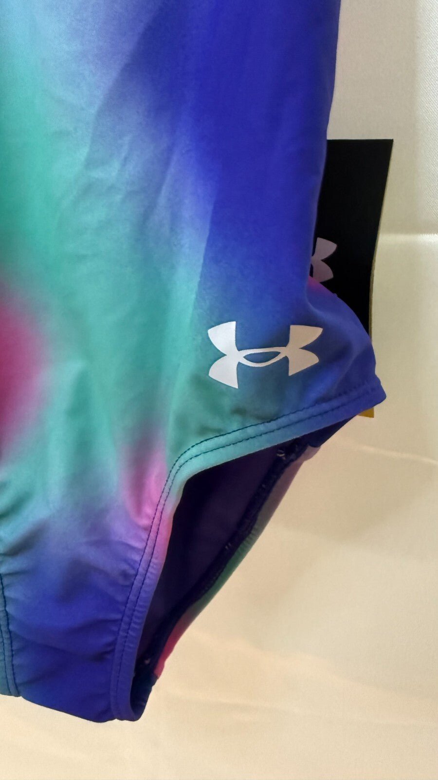 Girls Swimsuit, small, size 4, one piece, New, Polka Party by Under Armour - SkyWaves