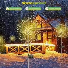LED Solar Firework Lights Garden Decoration 2 pack - SkyWaves