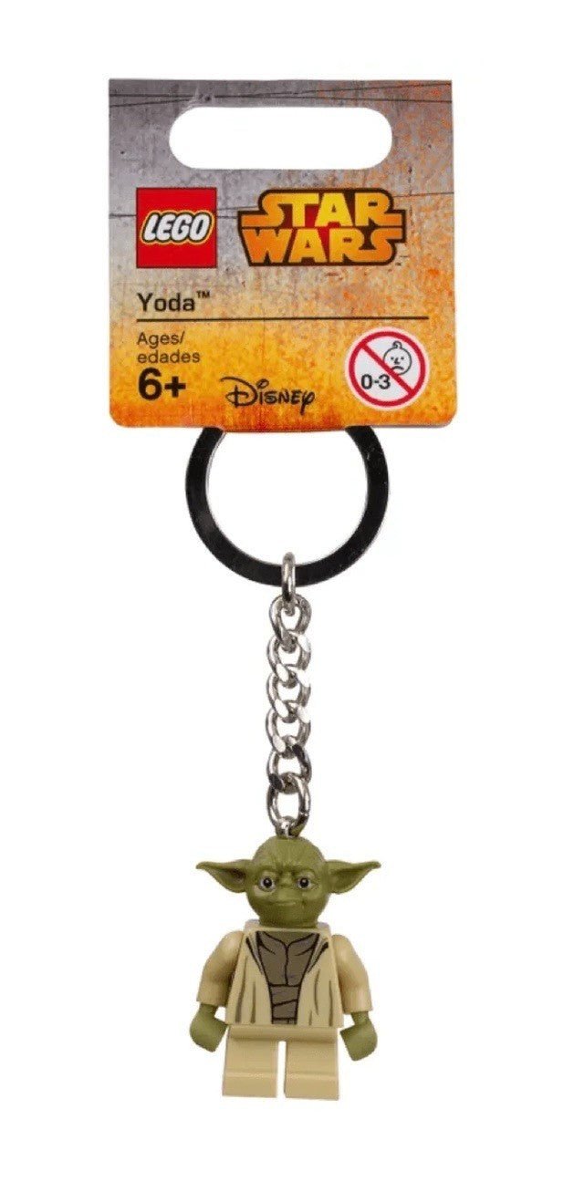 Lego Star Wars Yoda Minifigure Keychain (small). - SkyWaves