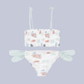 Mon Coeur Scribble Bikini,children's two - piece swimwear set - SkyWaves