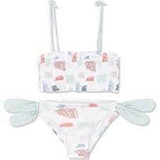 Mon Coeur Scribble Bikini,children's two - piece swimwear set - SkyWaves