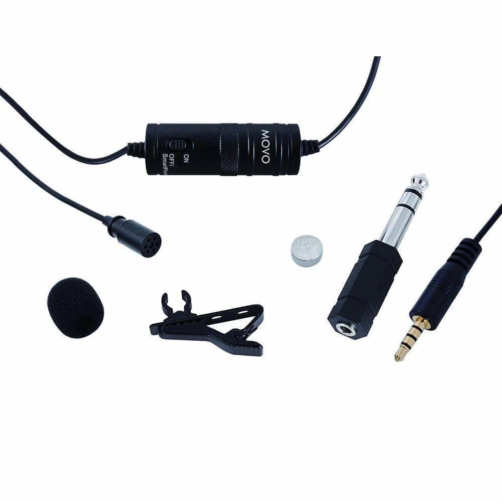 Movo LV1 Omnidirectional Lavalier Condenser Microphone - SkyWaves