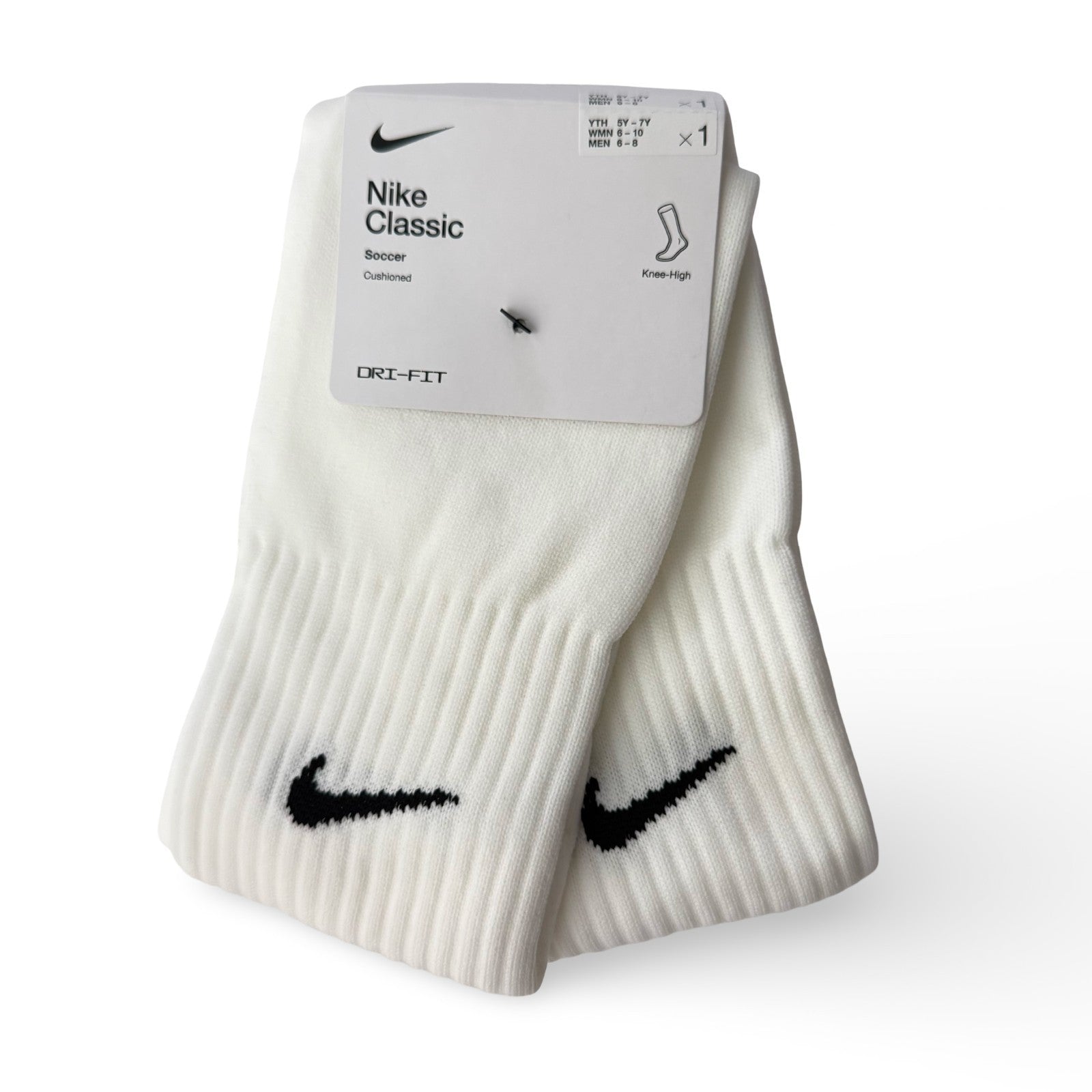 Nike Dry - Fit Soccer Socks: Cushioned Knee - High Performance - SkyWaves