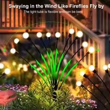 Outdoor LED Solar Lights, Waterproof Starburst, Lawn, Garden Lamp, Path Landscape Decorative (2 packs). - SkyWaves