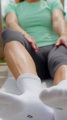 Cotton Crew Socks 3-Pack - White SkyWaves©