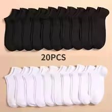 Socks - Low Cut - 10 pair - Unisex Casual Boat Socks | Thin, Breathable & Comfy | Anti - Odor, Sweat - Absorbing | Low Cut Ankle Socks for Men & Women - SkyWaves