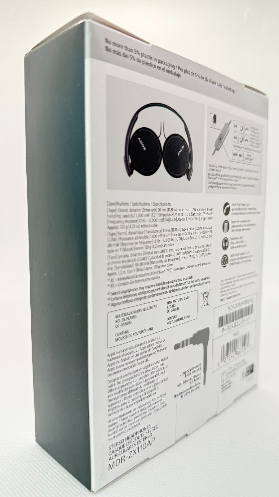 Sony MDRZX110 Monitor Headphones - Black - SkyWaves