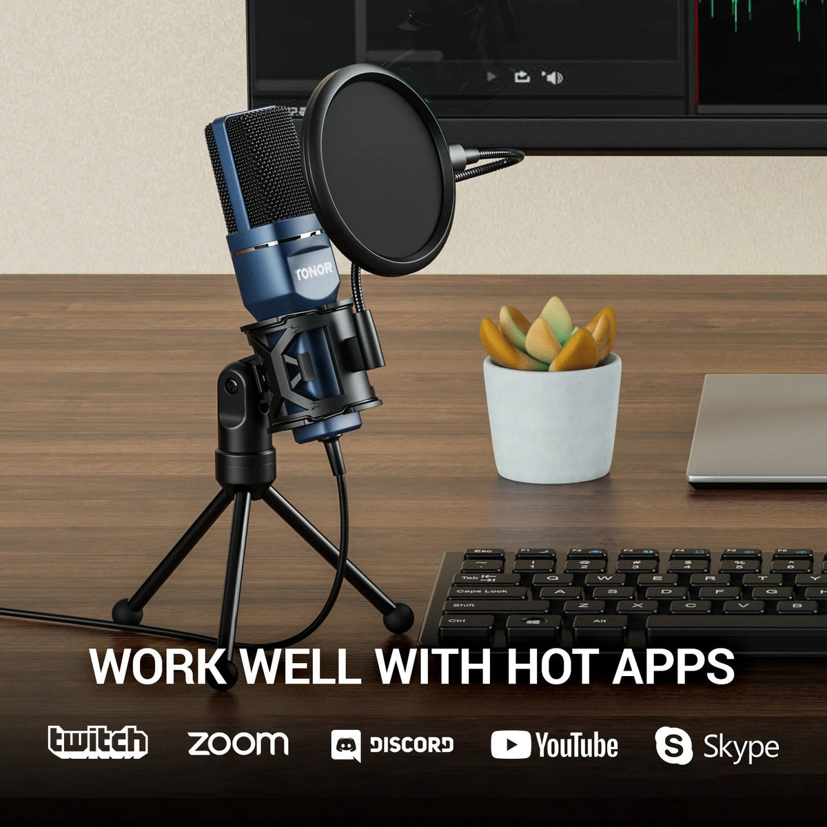 TONOR Podcast Microphone good for Podcasting, Streaming, Vocal recording. - SkyWaves