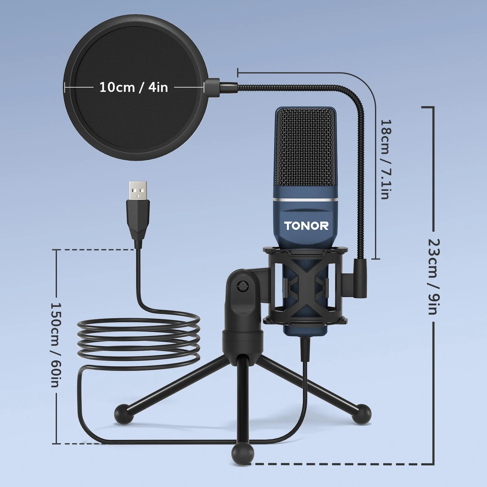 TONOR Podcast Microphone good for Podcasting, Streaming, Vocal recording. - SkyWaves