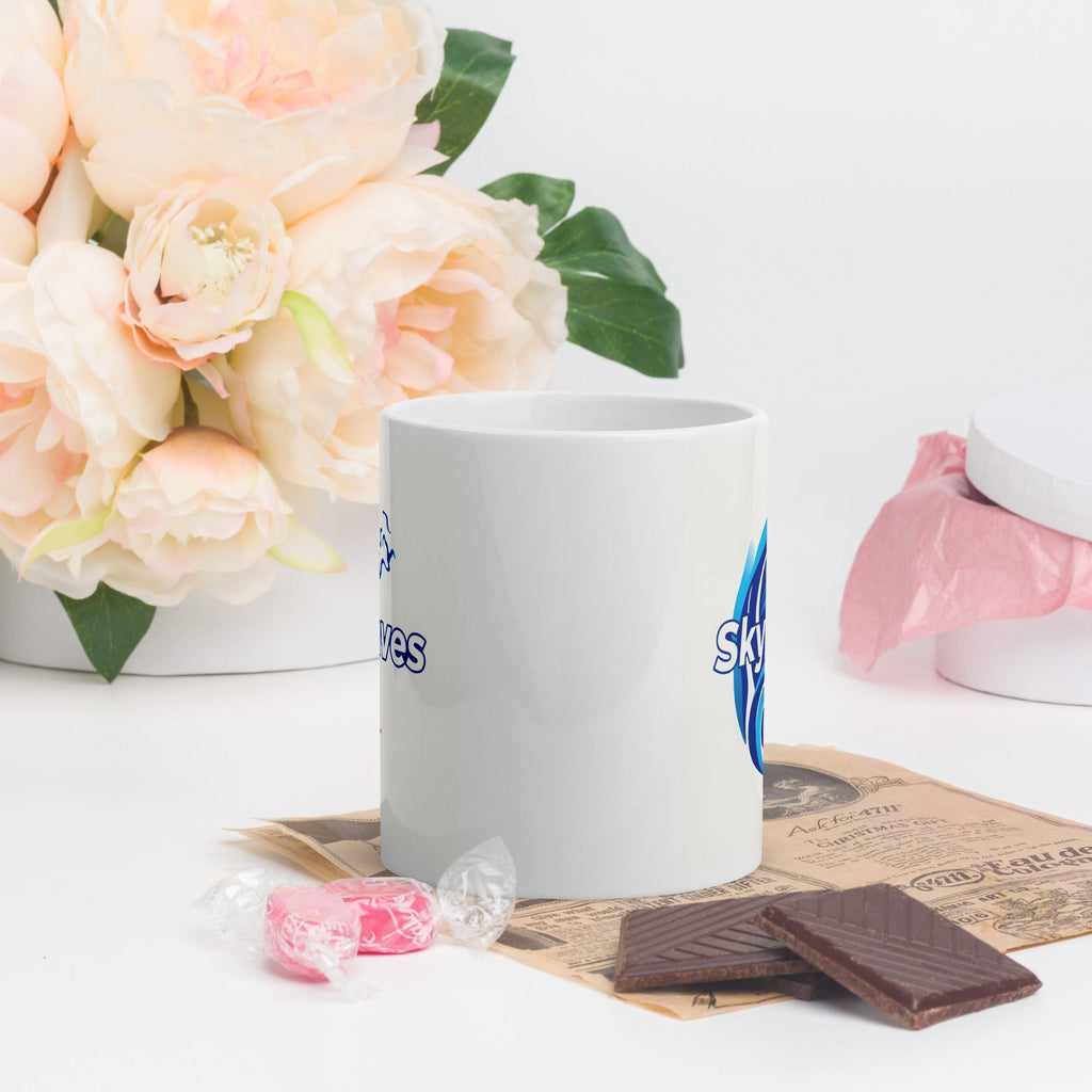 White glossy mug - SkyWaves