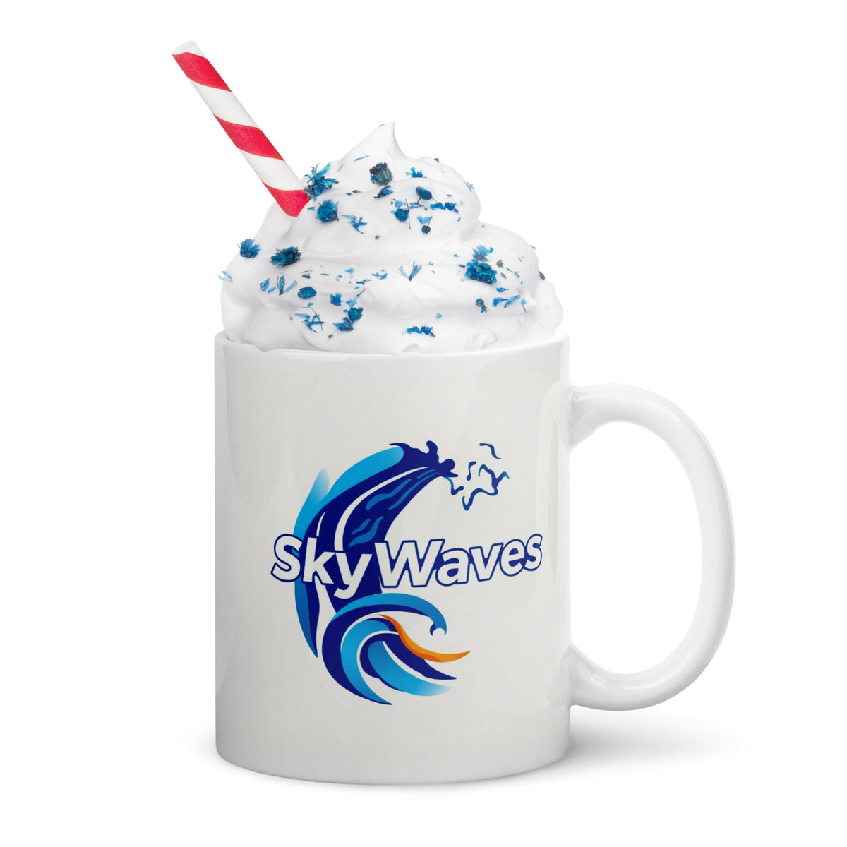 White glossy mug - SkyWaves