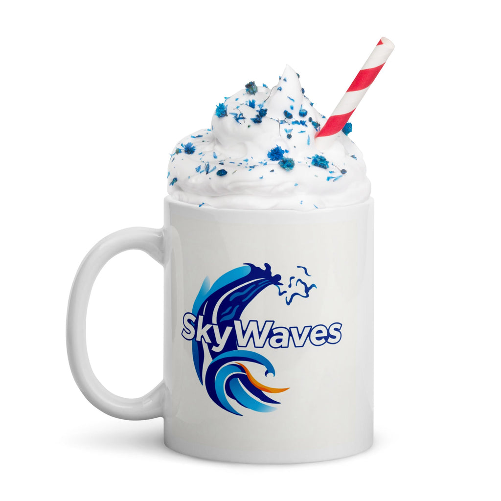 White glossy mug - SkyWaves