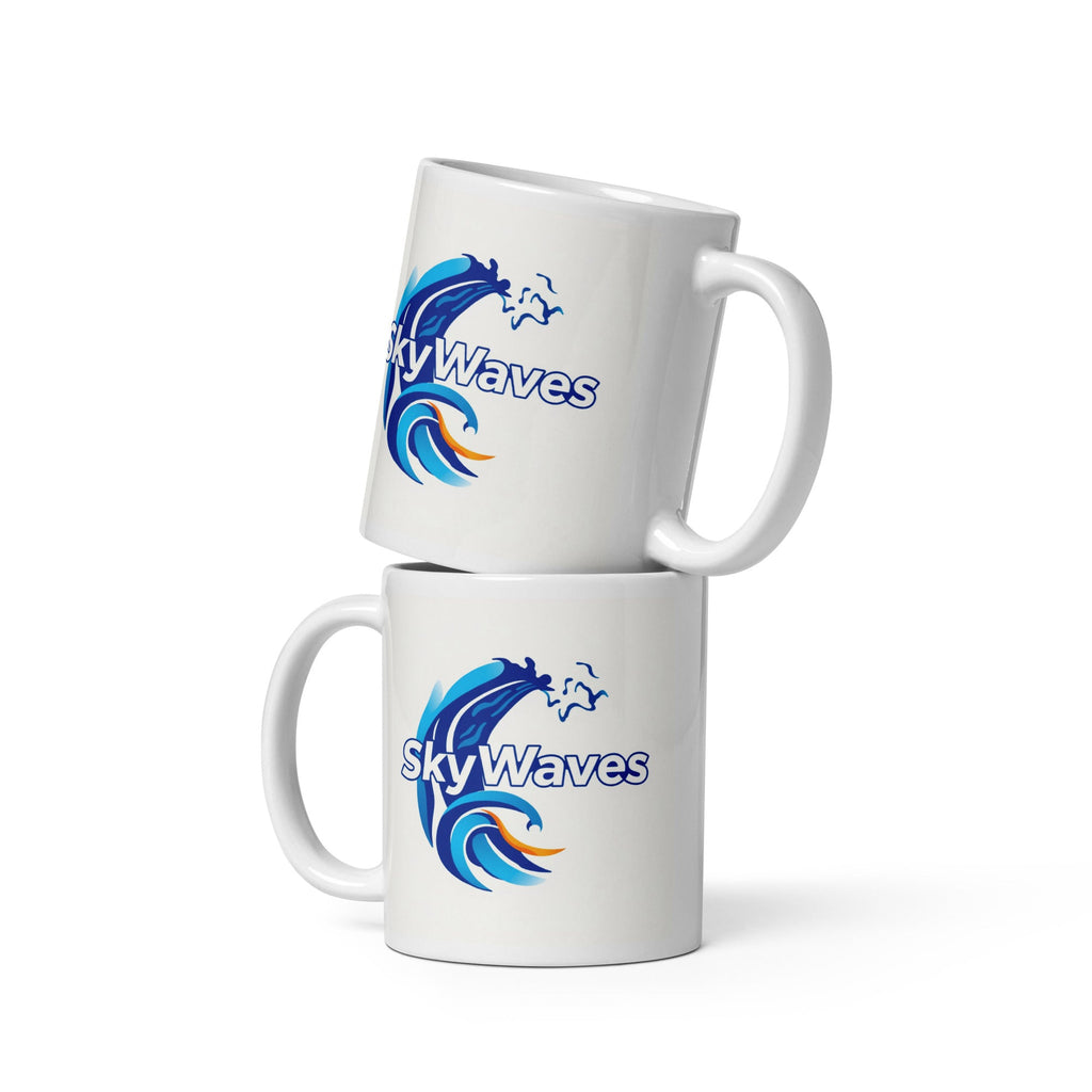 White glossy mug - SkyWaves