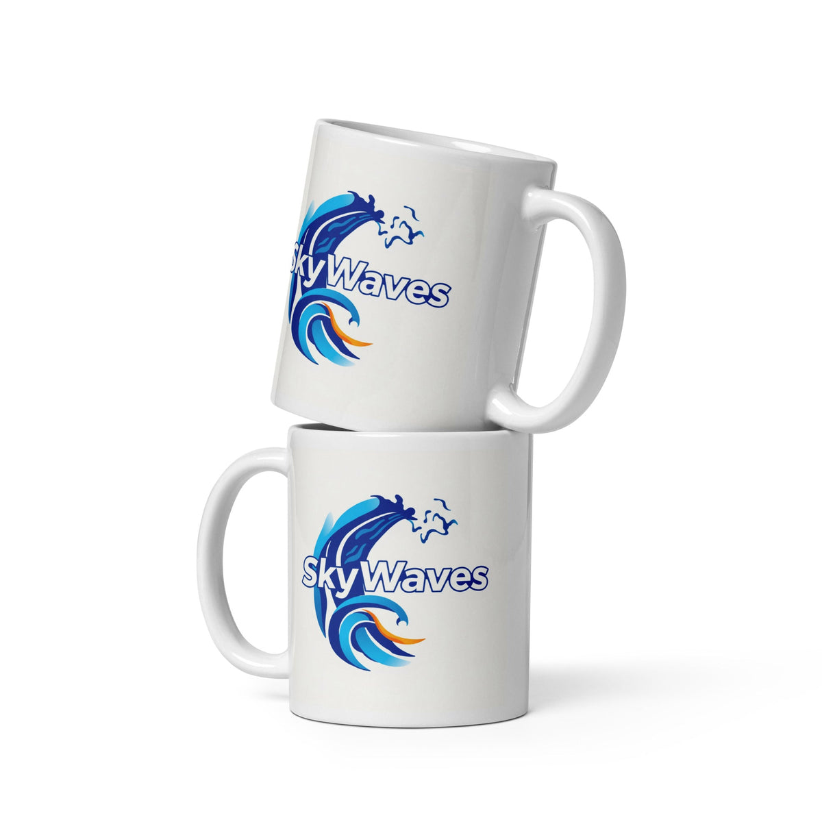 White glossy mug - SkyWaves