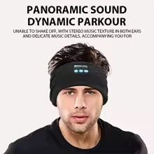 Wireless Bluetooth Headband Sleeping Headphones Sports Earphone/Headscarf Music Hat with HD Stereo Speakers Eye Mask - SkyWaves